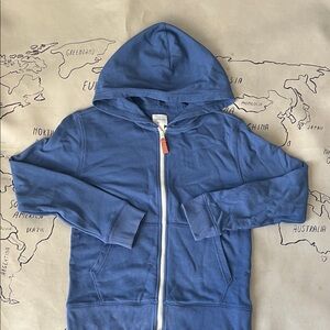 JCrew Crewcuts Blue Zip Hoodie with Front Pockets
